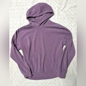 NEGATIVE SPACE Women's ribbed Lavender Hoodie Sweatshirt